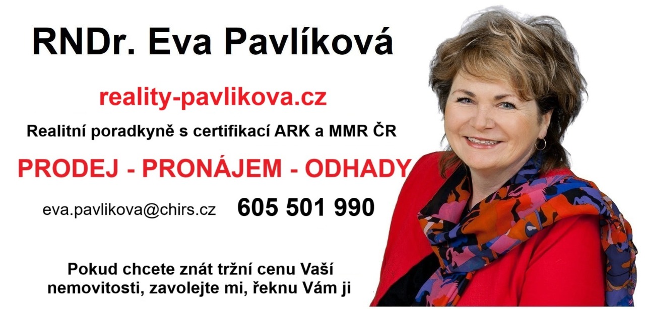 evapavlikova.webnode.cz reality-pavlikova.cz Makléřka Eva Pavlíková prodej pronájem odhady prodej bytu Praha odhad ceny Praha odhad pro dědické řízení Praha odhad pro notáře Praha makléř-stodůlky makler-stodulky makléřka stodůlky chirš bezrealitky remax odhad ceny zdarma tržní cena chcete znát tržní cenu chci znát cenu nemovitosti odhad ceny bytu Praha